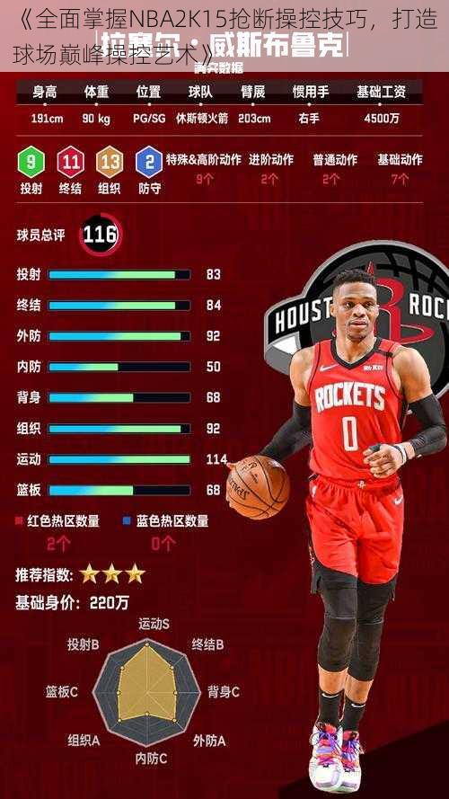 《全面掌握NBA2K15抢断操控技巧，打造球场巅峰操控艺术》