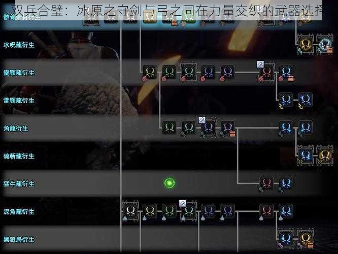 双兵合璧：冰原之守剑与弓之同在力量交织的武器选择