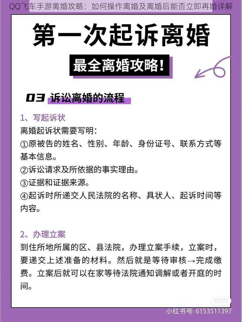 QQ飞车手游离婚攻略：如何操作离婚及离婚后能否立即再婚详解