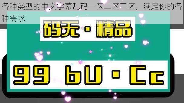 各种类型的中文字幕乱码一区二区三区，满足你的各种需求